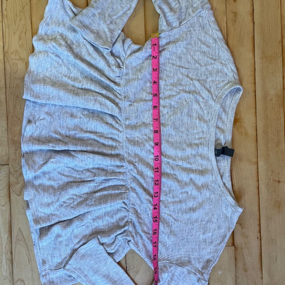 Alya Made in USA babydoll waffle knit top XS cottagecore coquette indie sleaze - Picture 8 of 10
